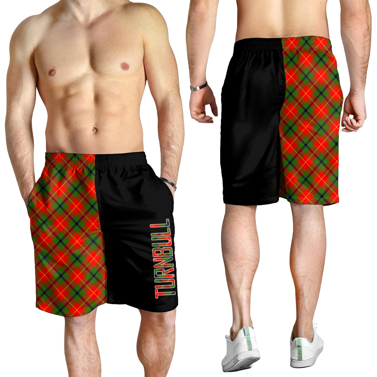 Turnbull Dress Tartan Crest Men's Short - Cross Style