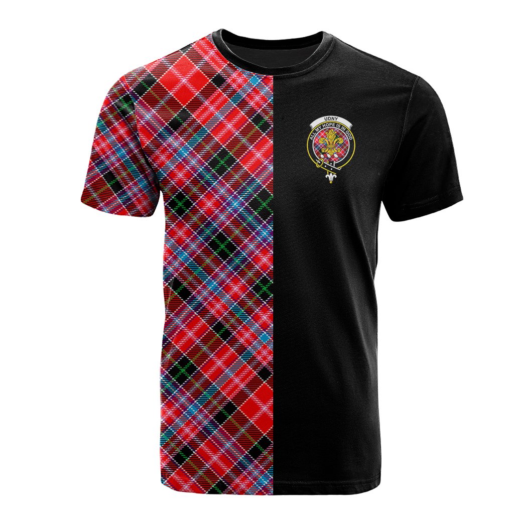 Udny Tartan T-Shirt Half of Me - Cross Style