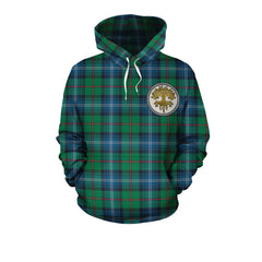 Urquhart Ancient Tartan Hoodie - Tree Of Life