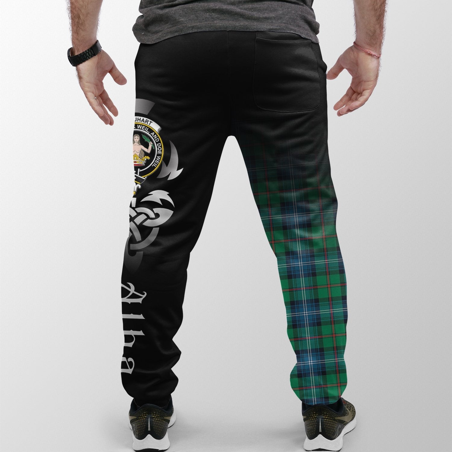 Urquhart Ancient Tartan Crest Jogger Sweatpants - Alba Celtic Style