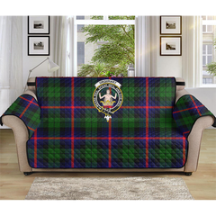 Urquhart Modern Tartan Crest Sofa Protector