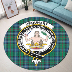 Urquhart Ancient Tartan Crest Round Rug