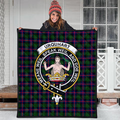 Urquhart Modern Tartan Crest Quilt