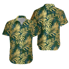 Vipont (White line) Tartan Vintage Leaves Hawaiian Shirt