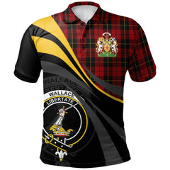 Wallace Tartan Polo Shirt - Royal Coat Of Arms Style