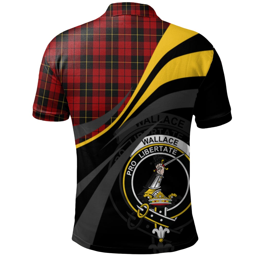 Wallace Tartan Polo Shirt - Royal Coat Of Arms Style