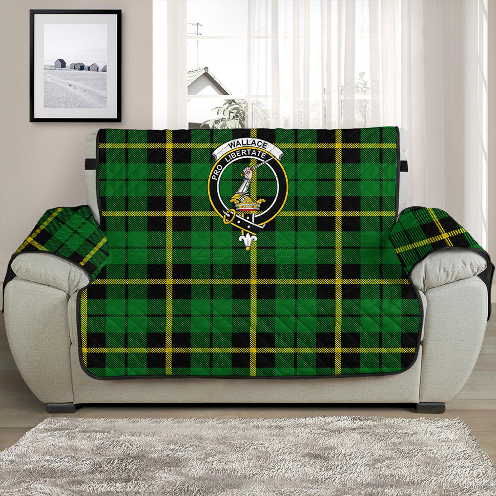 Wallace Hunting - Green Tartan Crest Sofa Protector