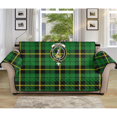 Wallace Hunting - Green Tartan Crest Sofa Protector