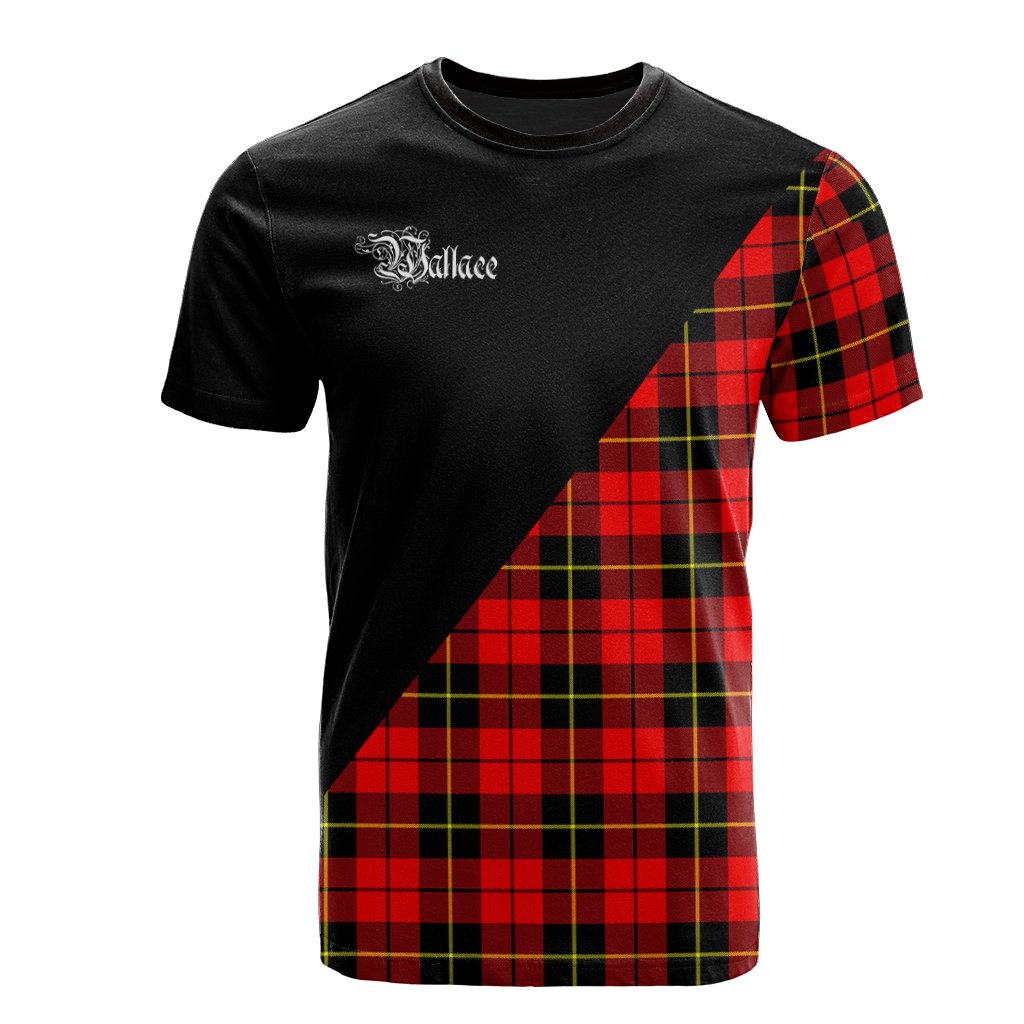 Wallace Hunting Red Tartan - Military T-Shirt