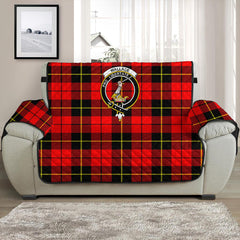 Wallace Hunting - Red Tartan Crest Sofa Protector