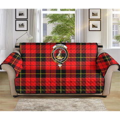 Wallace Hunting - Red Tartan Crest Sofa Protector