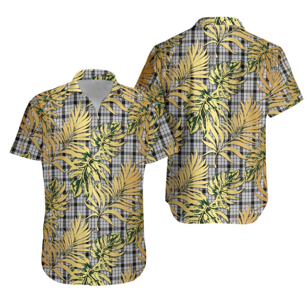 Wallace Dress Tartan Vintage Leaves Hawaiian Shirt