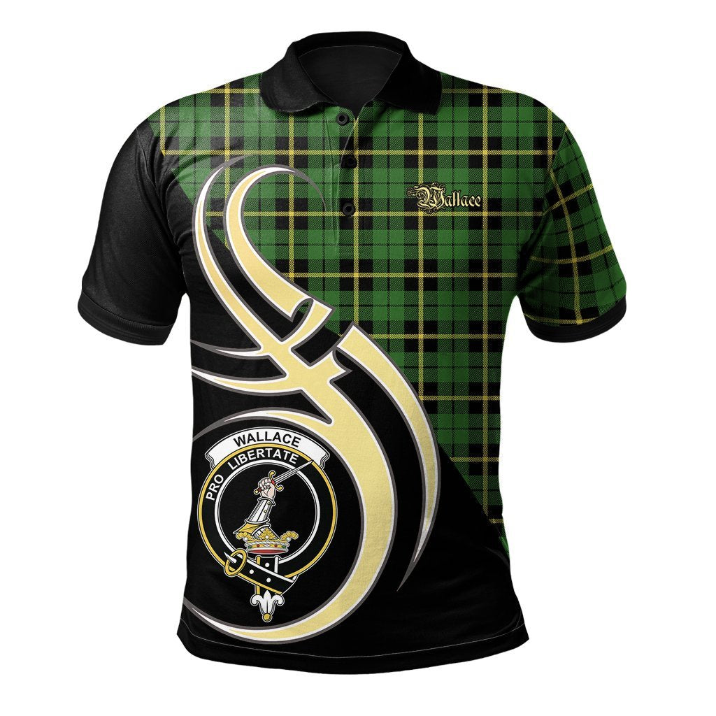 Wallace Hunting Green Tartan Polo Shirt - Believe In Me Style