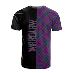 Wardlaw Modern Tartan T-Shirt Half of Me - Cross Style