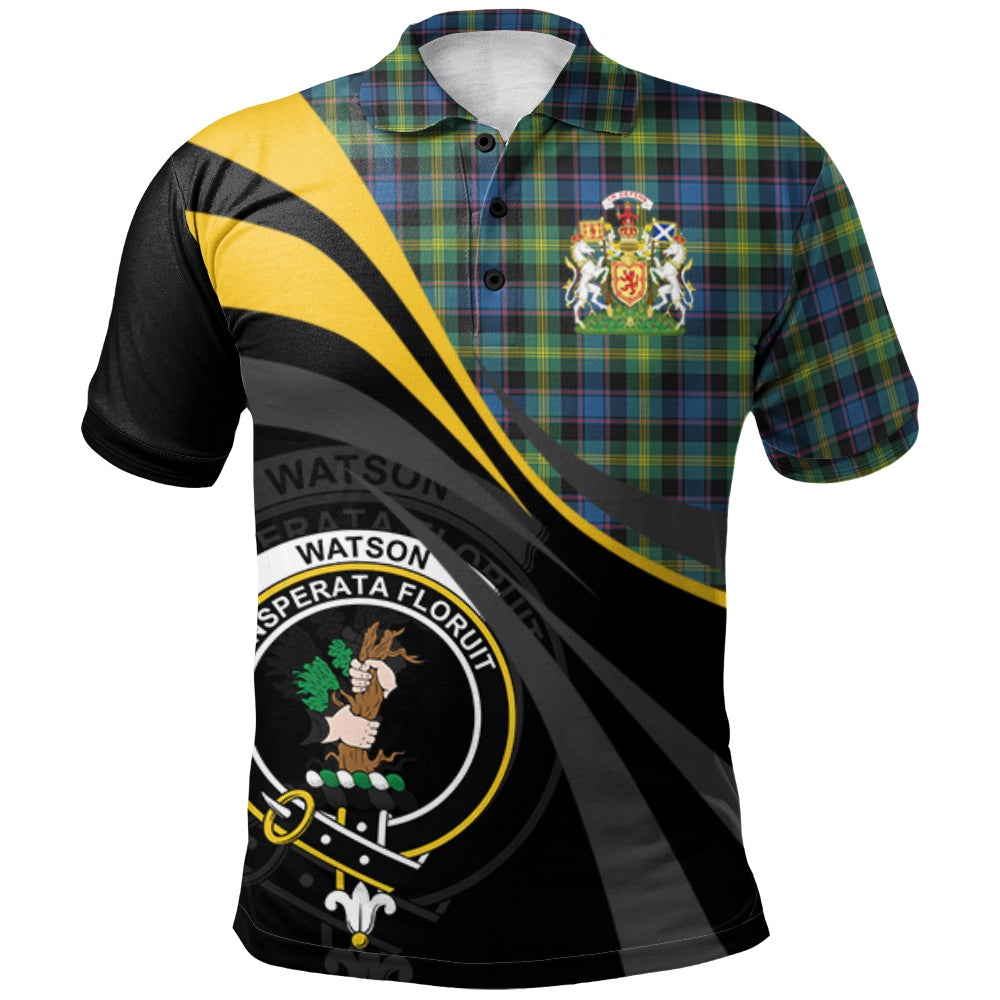 Watson Ancient Tartan Polo Shirt - Royal Coat Of Arms Style