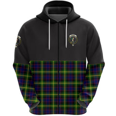 Watson Modern Clan Half Of Tartan Zipper Hoodie