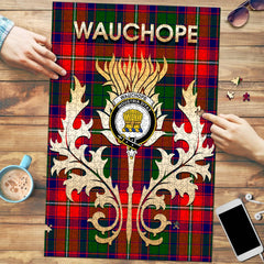 Wauchope Tartan Crest Thistle Jigsaw Puzzles