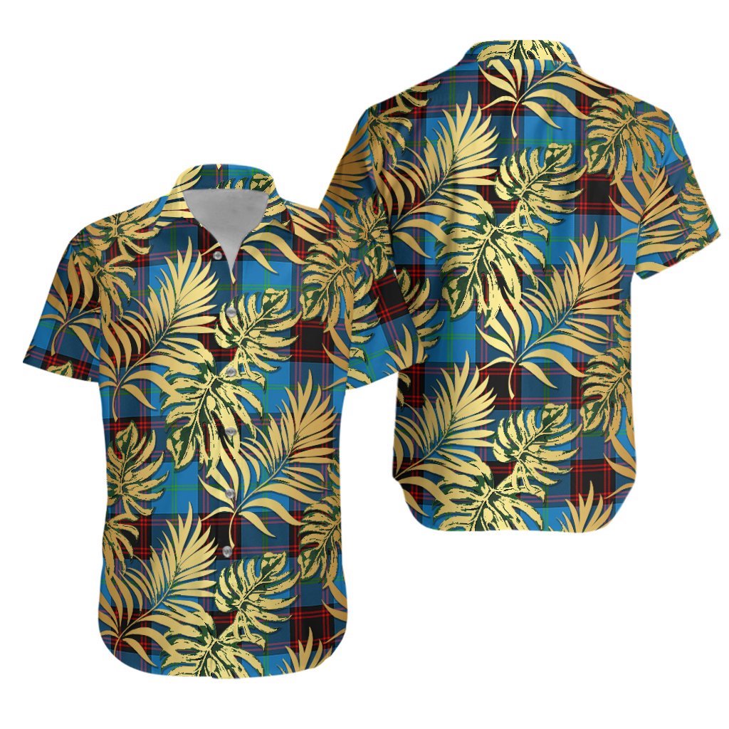 Wedderburn Tartan Vintage Leaves Hawaiian Shirt