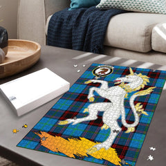 Wedderburn Tartan Crest Unicorn Scotland Jigsaw Puzzles