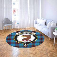 Wedderburn Tartan Crest Round Rug