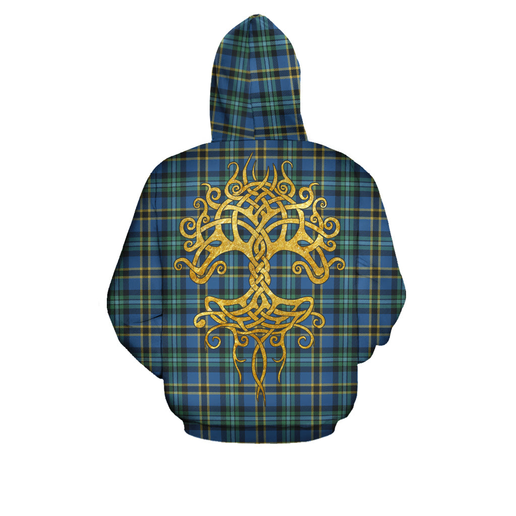 Weir Ancient Tartan Hoodie - Tree Of Life