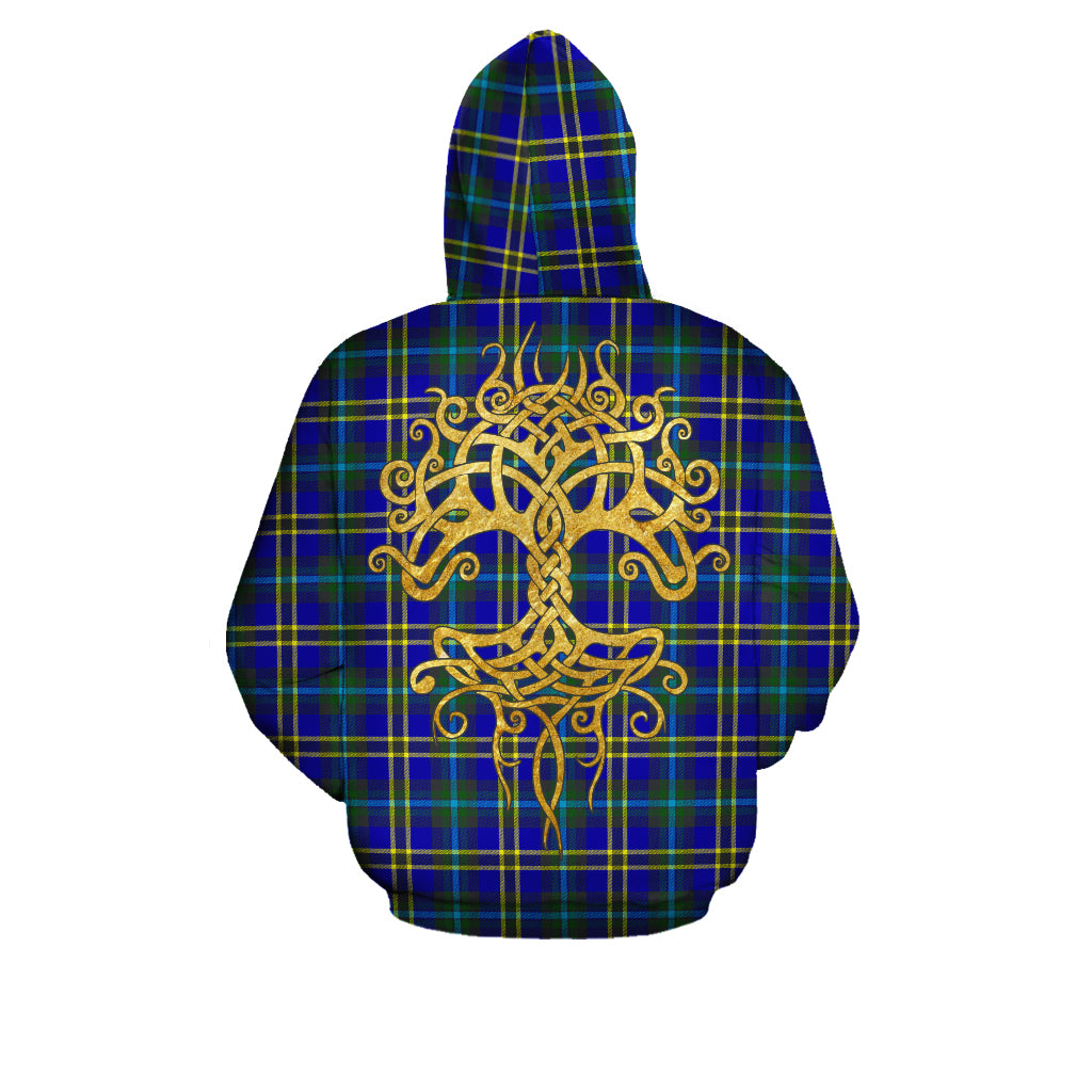 Weir Modern Tartan Hoodie - Tree Of Life