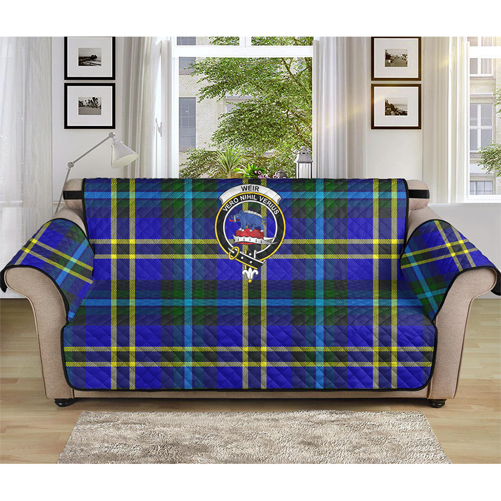 Weir Modern Tartan Crest Sofa Protector