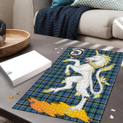 Weir Ancient Tartan Crest Unicorn Scotland Jigsaw Puzzles
