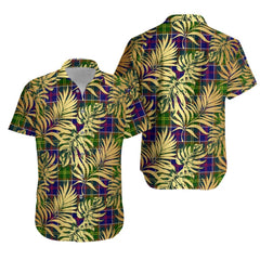Whitefoord modern Tartan Vintage Leaves Hawaiian Shirt