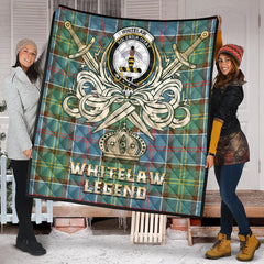 Whitelaw Tartan Crest Legend Gold Royal Premium Quilt