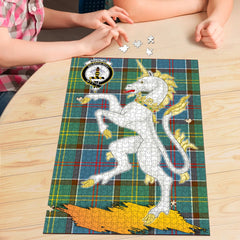 Whitelaw Tartan Crest Unicorn Scotland Jigsaw Puzzles