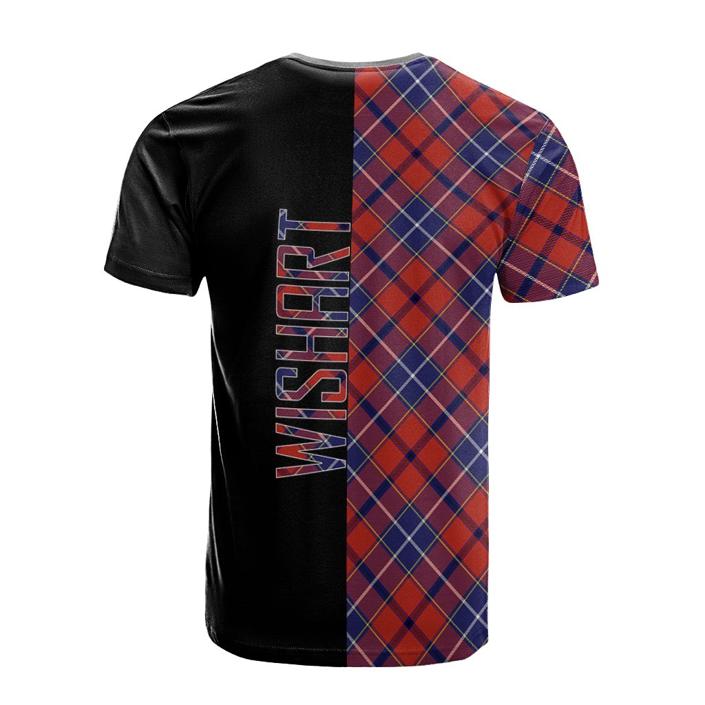 Wishart Dress Tartan T-Shirt Half of Me - Cross Style