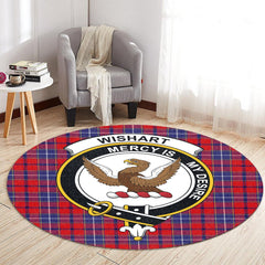 Wishart Dress Tartan Crest Round Rug