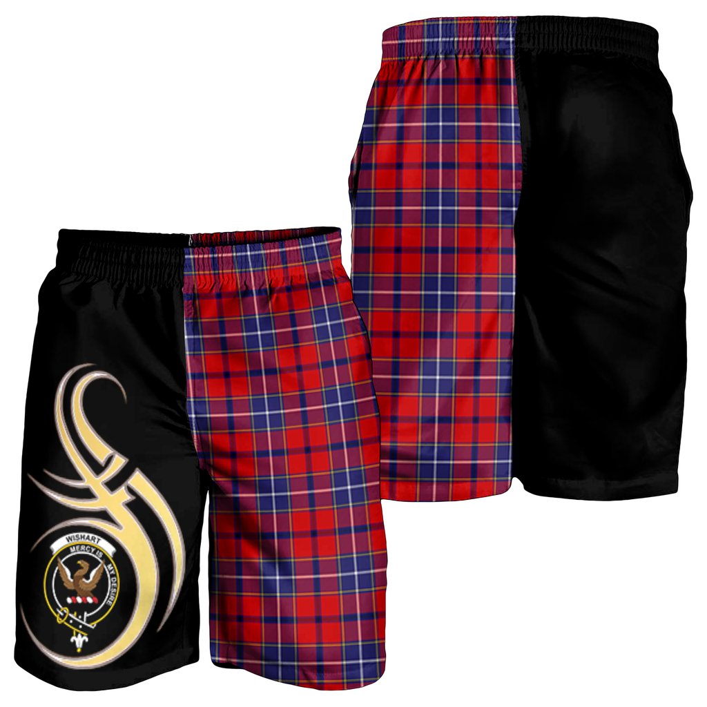 Wishart Dress Tartan Crest Men's Short PM8