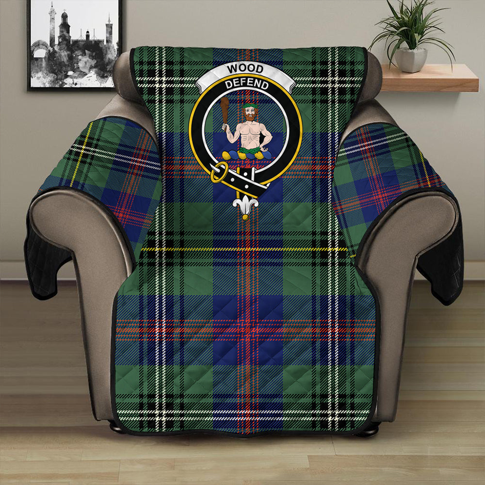 Wood Modern Tartan Crest Sofa Protector