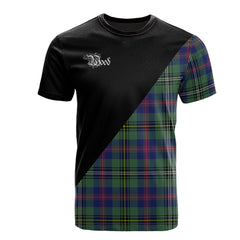 Wood Modern Tartan - Military T-Shirt