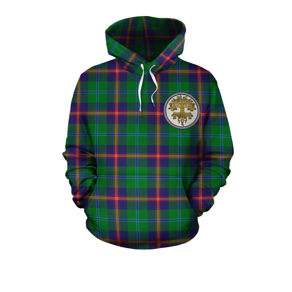 Young Modern Tartan Hoodie - Tree Of Life