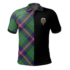 Young Modern Tartan Polo Shirt Half of Me - Cross Style