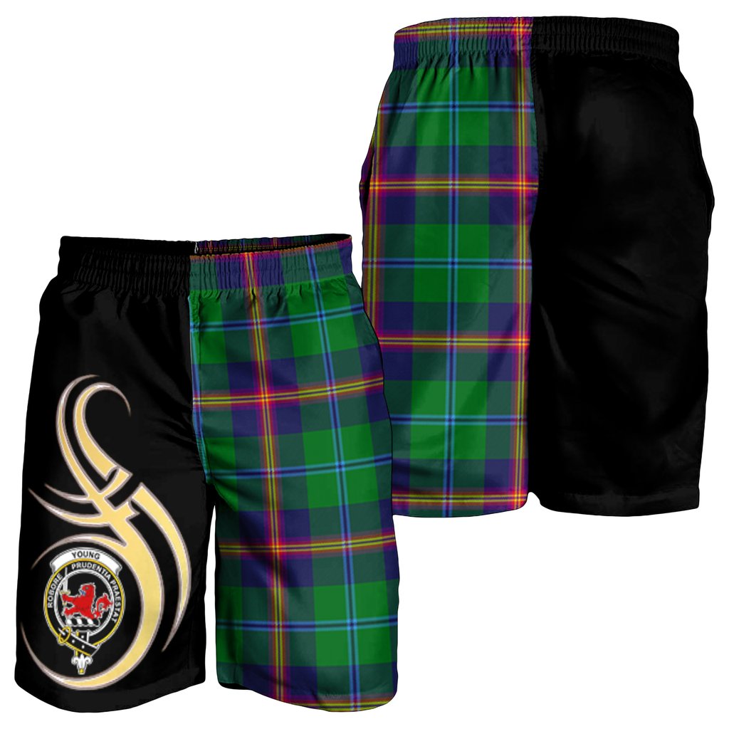 Young Modern Tartan Crest Men's Short PM8