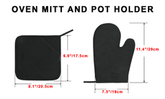 Houston Tartan Crest Oven Mitt And Pot Holder (2 Oven Mitts + 1 Pot Holder)