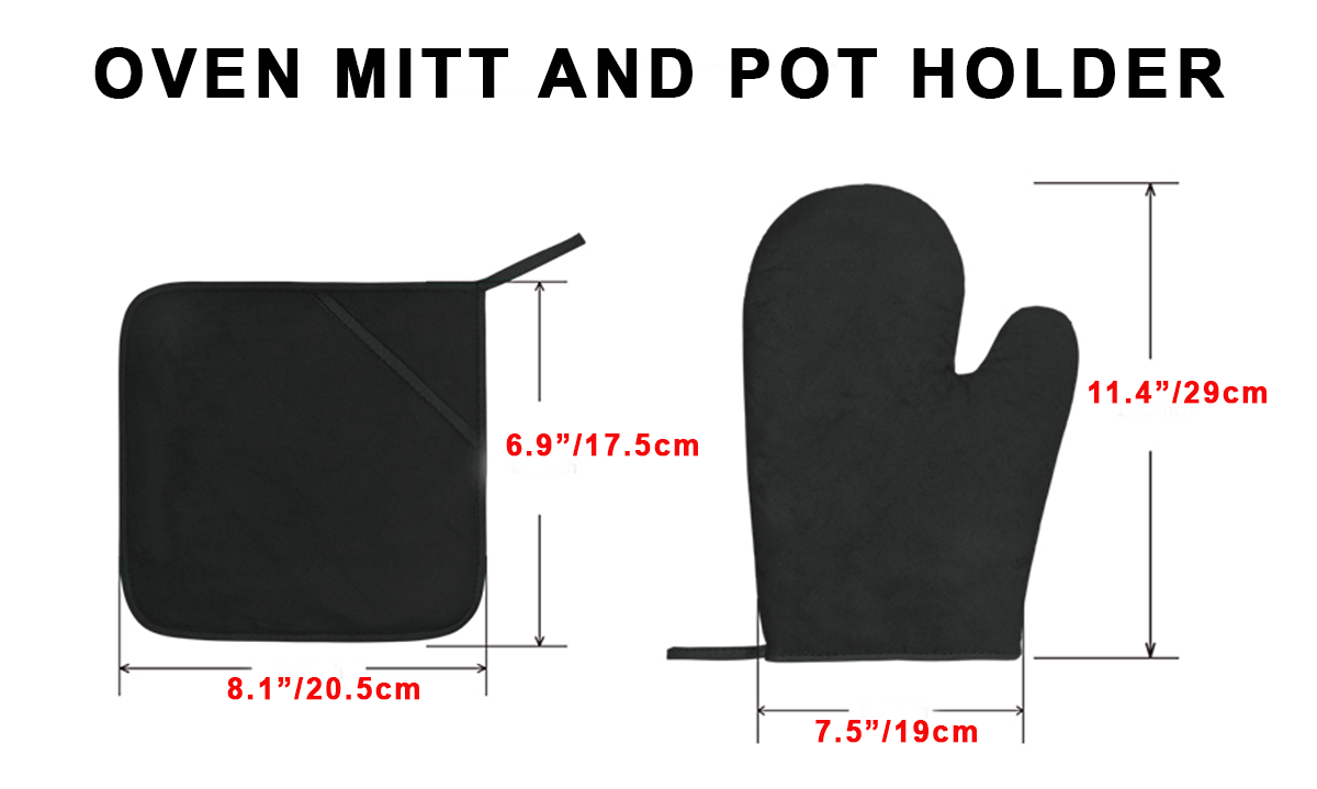 Aiton Tartan Crest Oven Mitt And Pot Holder (2 Oven Mitts + 1 Pot Holder)