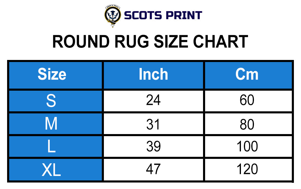 Moncrieff Tartan Crest Round Rug