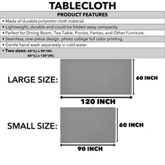Riddell Crest Tablecloth - Black Style