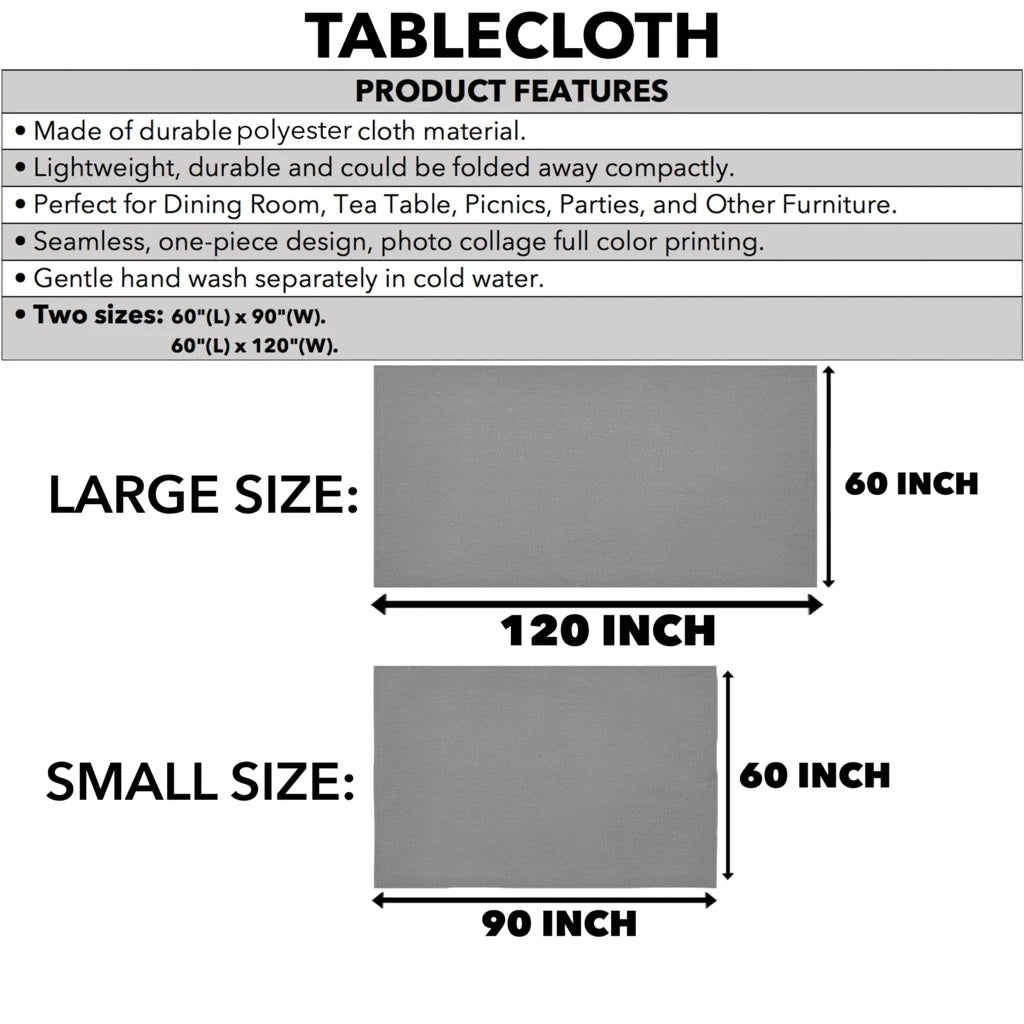 Wood Crest Tablecloth - Black Style