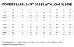 Skirving Tartan Women's Lapel Shirt Dress With Long Sleeve
