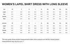 Norvel Tartan Women's Lapel Shirt Dress With Long Sleeve