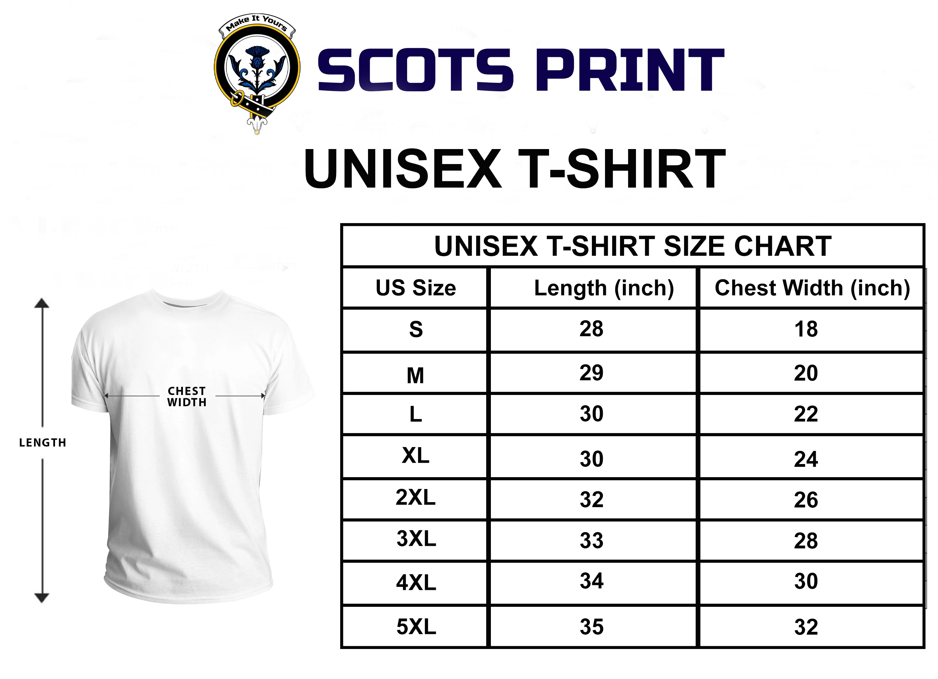 Scott Tartan Crest T-shirt - I'm not yelling style