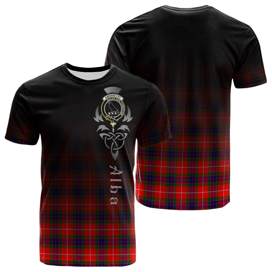 Abernethy Tartan Crest T-shirt - Alba Celtic Style