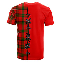Adair Tartan T-shirt - Lion Rampant And Celtic Thistle Style