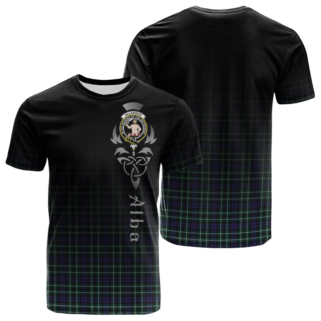 Allardice Tartan Crest T-shirt - Alba Celtic Style